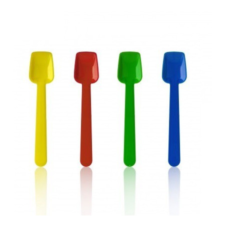 Kleiner Eislöffel aus Plastik flach 90mm (10000 Stück)