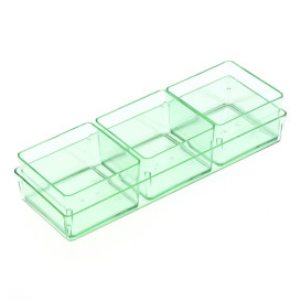 Plastik Würfel für sauce Transp. 4,2x4,2cm (24 Einh.)