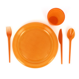 Plastikmesser Orange 165mm (15 Einheiten)