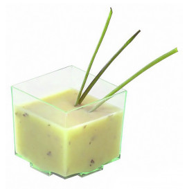 Plastikbecher Transp. Verkostung 4,2x4,2x4,2cm (200 Einh.)