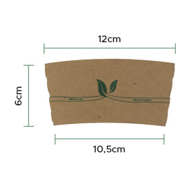Karton Abdeckung für Becher Ø7,8 x h6,4 cm (100 Einheiten)