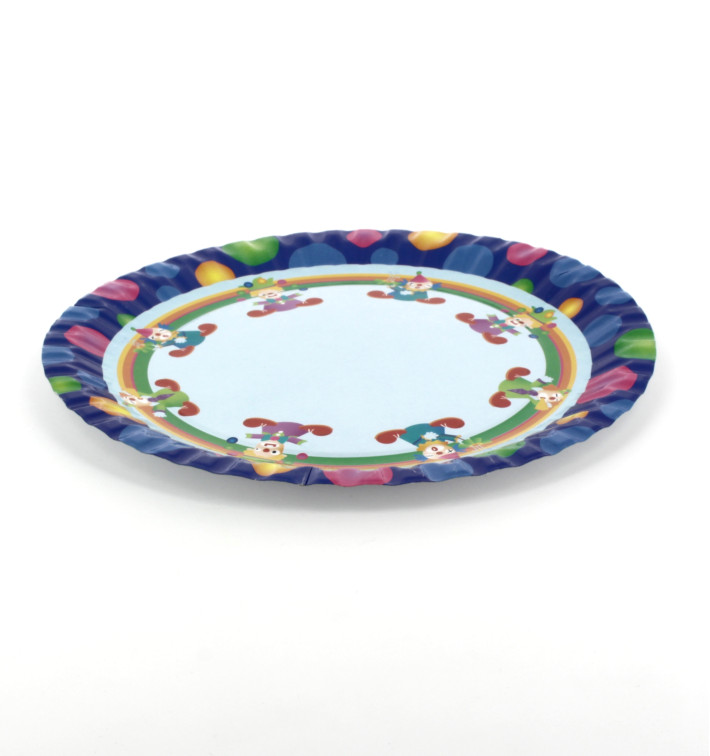 Kartonteller Clown Design 23cm (8 Einheiten) Kartonteller Clown Design 23cm (8 Einheiten)