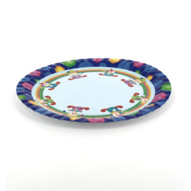 Kartonteller Clown Design 23cm (504 Einheiten)