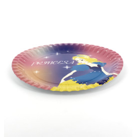 Kartonteller Design Prinzessinen 23cm (504 Einheiten)