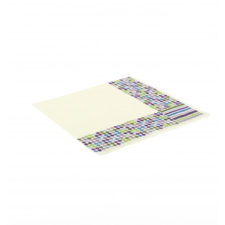 Papierservietten Design Striche und Punkte 33x33cm (20 Stück)