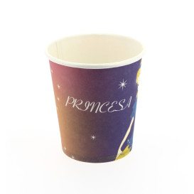 Kartonbecher Design Prinzessin 200ml (25 Einheiten)