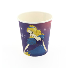 Kartonbecher Design Prinzessin 200ml (25 Einheiten)