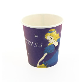 Kartonbecher Design Prinzessin 200ml (25 Einheiten)