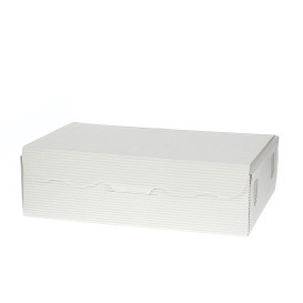 Box für Süßwaren und Konfekt weiß 17x10x4,2cm 