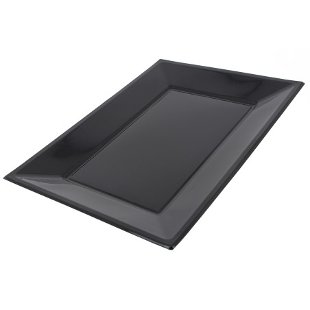 Plastiktablett schwarz 330x225mm (3 Stück)