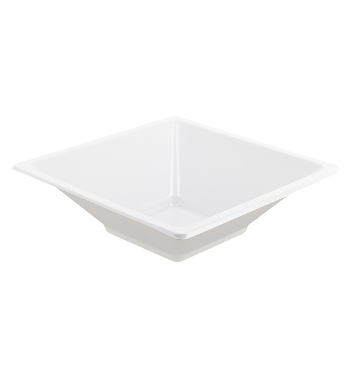 Viereckiger Plastikschalen weiß 120x120x40mm Viereckiger Plastikschalen weiß 120x120x40mm