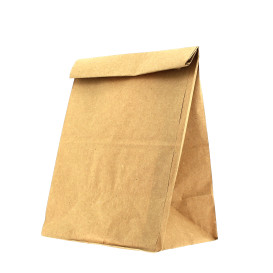 Papiertüten ohne Henkel Kraft 50g/m² 15+9x28cm (25 Stück)