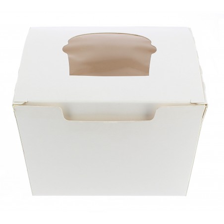 Cupcake Box für 1 Cupcake 11x10x7,5cm weiß (200 Stück)