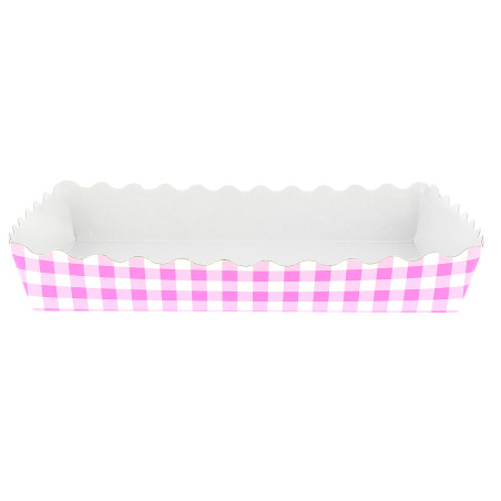 Pappschale pink geschlossen für Waffeln (500 Stück)