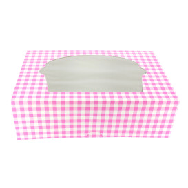 Cupcake Box für 6-Cupcake 24,3x16,5x7,5cm pink (100 Einh.)