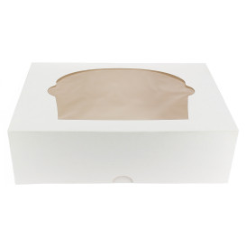Cupcake Box für 6-Cupcake 24,3x16,5x7,5cm weiß (20 Einh.)