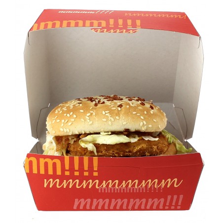 Hamburger Box Pappe XXL 14,5x14,5x8 cm (25 Stück)