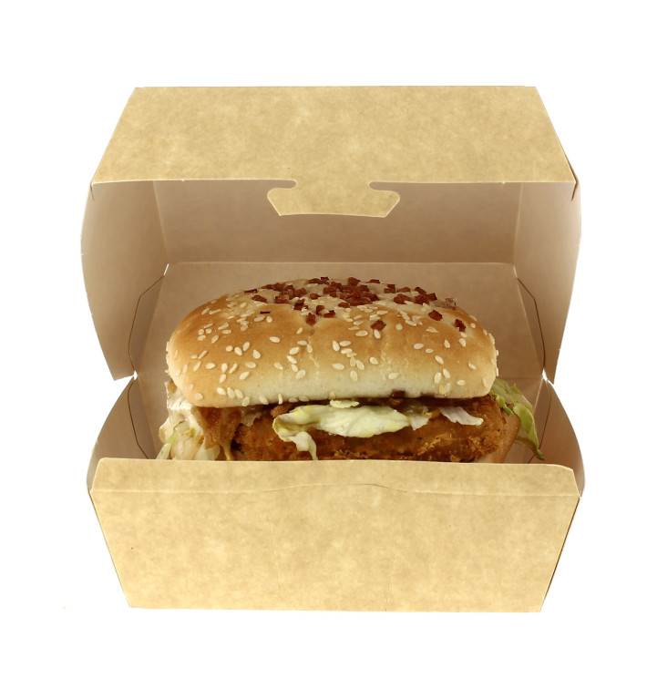 Hamburger box-Kraft-XXL 15,5x15,5x8cm Hamburger box-Kraft-XXL 15,5x15,5x8cm