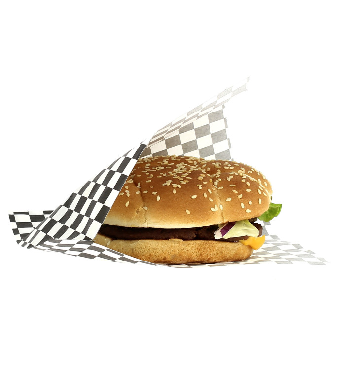 Hamburgertüten fettdicht offen Schwarz 17x18cm Hamburgertüten fettdicht offen Schwarz 17x18cm