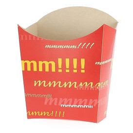 Medium Pommes Schütte Faltbox Verpackung 8,2x3,5x12,5cm 