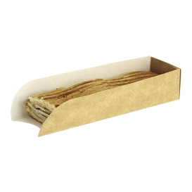 Hot-Dog Karton Kraft 17x5x3,5cm (25 Einheiten)