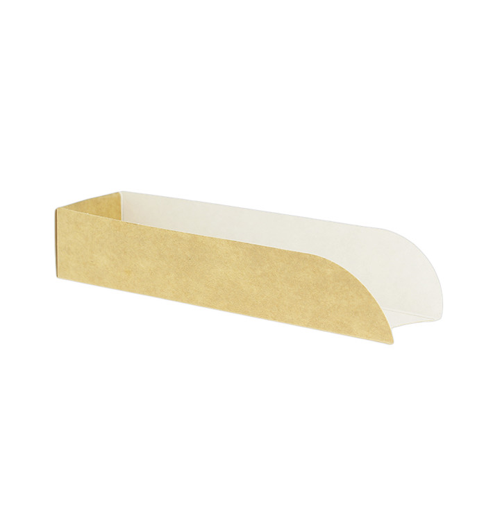 Hot-Dog Karton Kraft 17x5x3,5cm (1.000 Einheiten) Hot-Dog Karton Kraft 17x5x3,5cm (1.000 Einheiten)