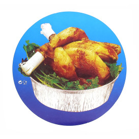 Pappdeckel für rund Aluschalen 1.900ml (125 Einheiten)