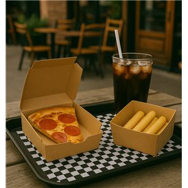 Wachspapier fettdicht für Burger Schwarz 31x31cm (1.000 Einh.)