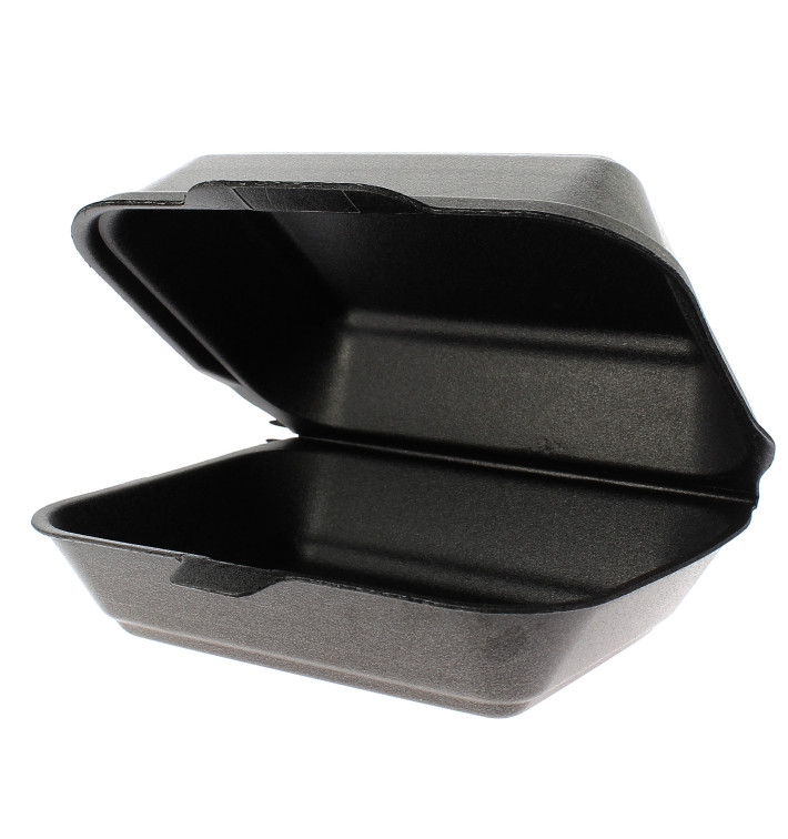Verpackung Lunchbox FOAM Schwarz 185x155x70mm Verpackung Lunchbox FOAM Schwarz 185x155x70mm