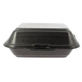 Verpackung Lunchbox FOAM Schwarz 185x155x70mm (125 Einh.)