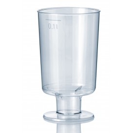 Plastik Gläser mit fuß 100ml 