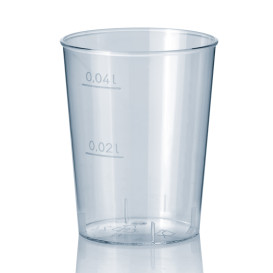 Transparente Plastikbecher 40ml 
