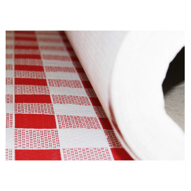 Rolle Papiertischdecke Kariert rot 1x100 Meterware 40g (1 Einh.)