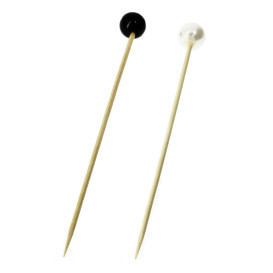 SpießeBambus dekoriert Perle 90mm (100 Einh.)