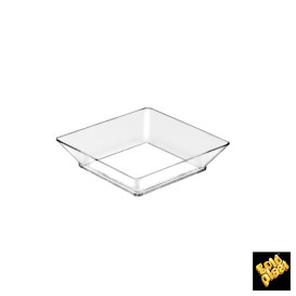 Plastikteller Verkostung Small Plate Transparent 62x62x55 mm (25 Einh.) 