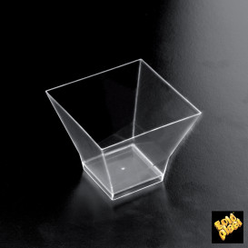 Plastikschüssel Verkostung Rombo Transparent 95 ml (25 Einh.)