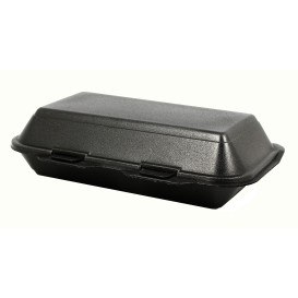 Verpackung LunchBox FOAM Schwarz 240x155x70mm (125 Einh.)