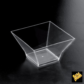 Plastikschüssel Verkostung Pagoda Transp. 350ml 105x105x65 mm (12 Einh.)