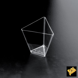 Plastikbecher Verkostung Triangle Transparent 70 ml (500 Einh.)