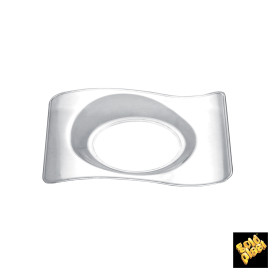 Plastikteller Verkostung Forma Transparent 8,0x6,6 cm (500 Einh.)
