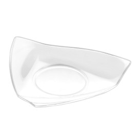 Plastikteller Verkostung Vela Transparent 8,5x8,5 cm (25 Einh.)