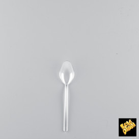 Plastiklöffel Verkostung Mini Spoon Transp. 100 mm (1500 Einh.)
