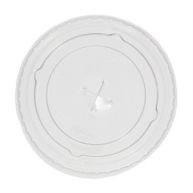 Deckel mit Kreuz Flach für Plastikbecher PP 300ml Ø7,4cm (125 Einh.)