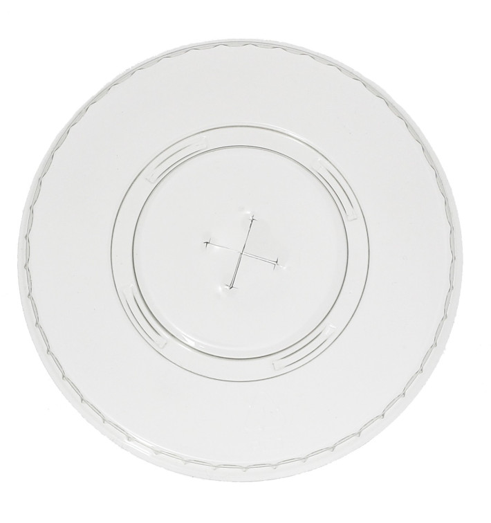 Deckel mit Kreuz Flach für Becher PET 420ml Ø9,3cm Deckel mit Kreuz Flach für Becher PET 420ml Ø9,3cm