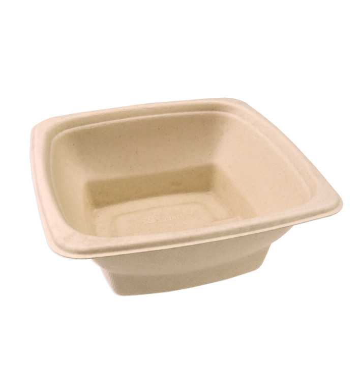Schüssel Zuckerrohr-Fasern 180x180x60mm Schüssel Zuckerrohr-Fasern 180x180x60mm
