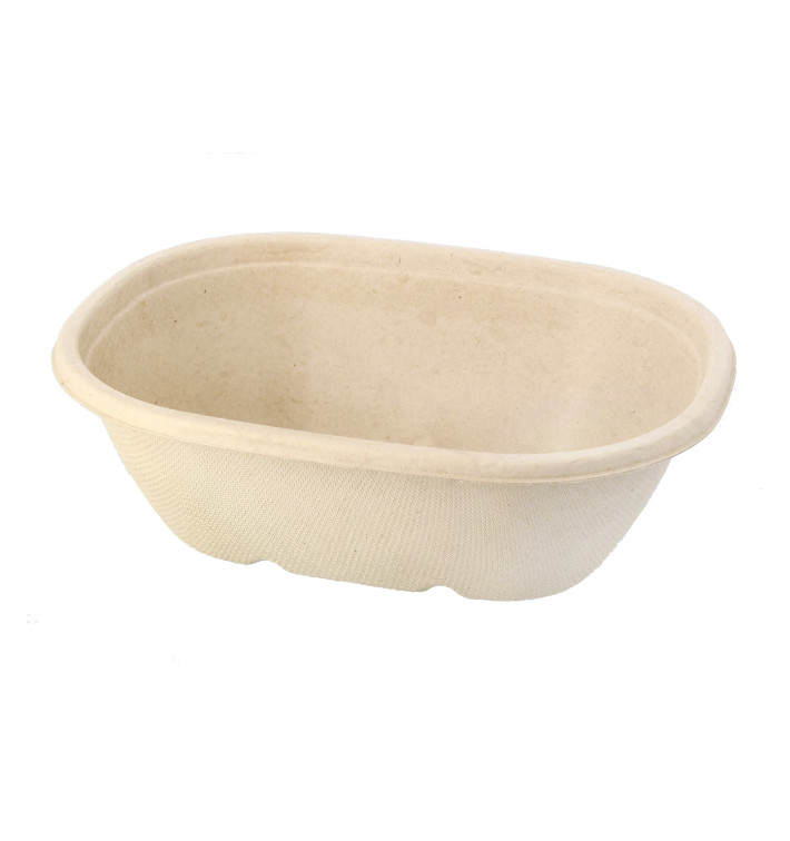 Verpackung Zuckerrohr Oval 190x150x50mm Verpackung Zuckerrohr Oval 190x150x50mm