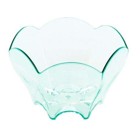 Wiederverwendbare Servierschüssel aus Plastik Gewellt "Water Green" 70ml (1000 Stück)