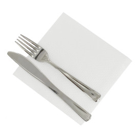 Papierservietten weiß 30x30cm 1-lagig (100 Stück)