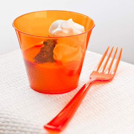 Plastikgabel orange 190mm (180 Stück)