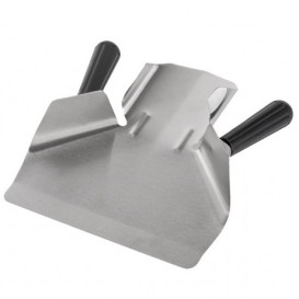 Schaufel Pommes 2 Henkel Rostfrei Silber 20x22,5x5 cm (1 Stück)  